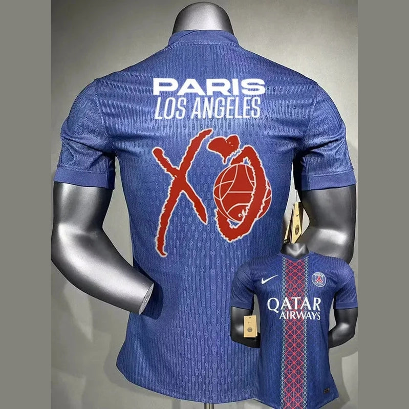 PSG Home Print Paris Los Angeles XO Soccer Jersey 25-26